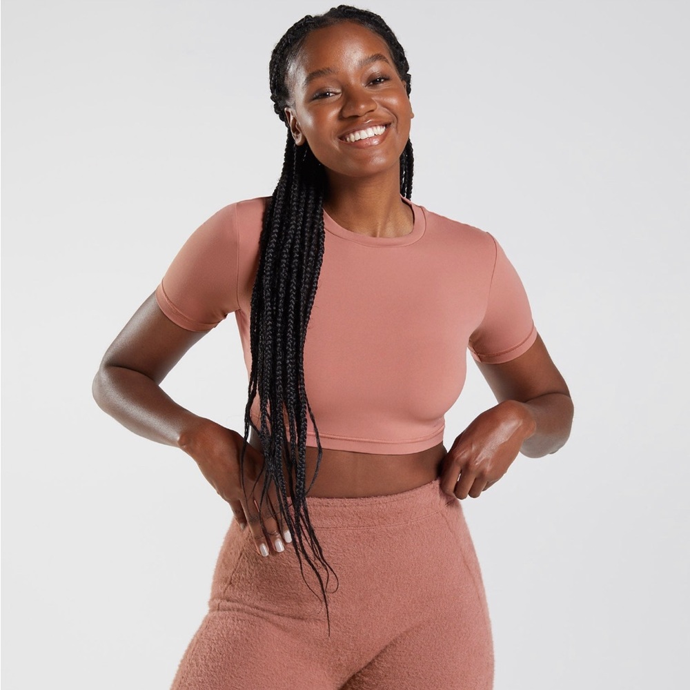 Whitney Simmons x Gymshark Canton Red Crop top